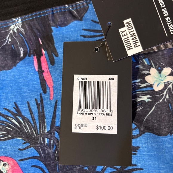 New mens Hurley Phantom Hyperweave board shorts size 31 - Picture 2 of 4